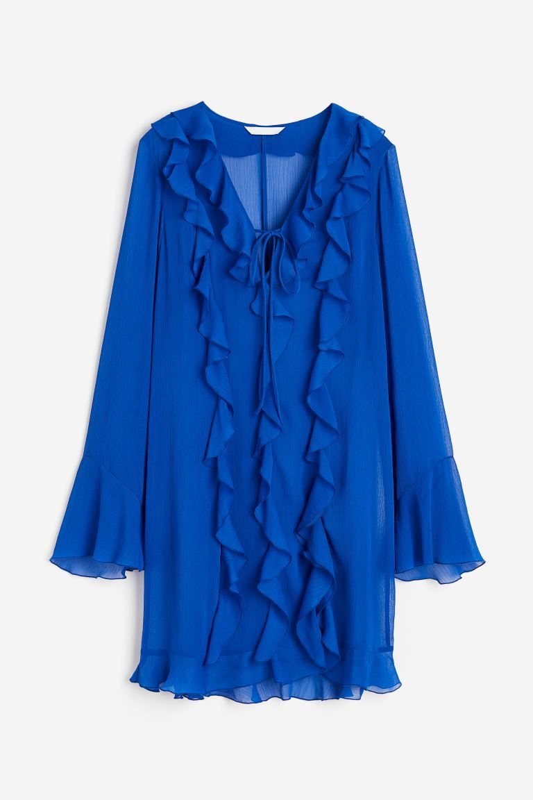 Flounced chiffon dress | H&M (UK, MY, IN, SG, PH, TW, HK)