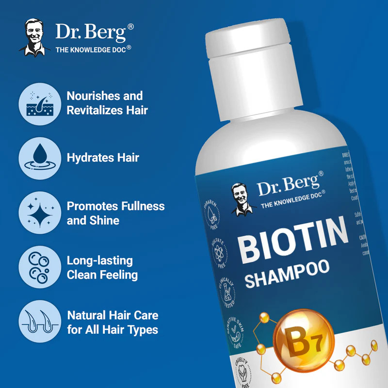 Biotin Shampoo \u2013 New and Improved \u2013 8 fl oz | Dr Berg
