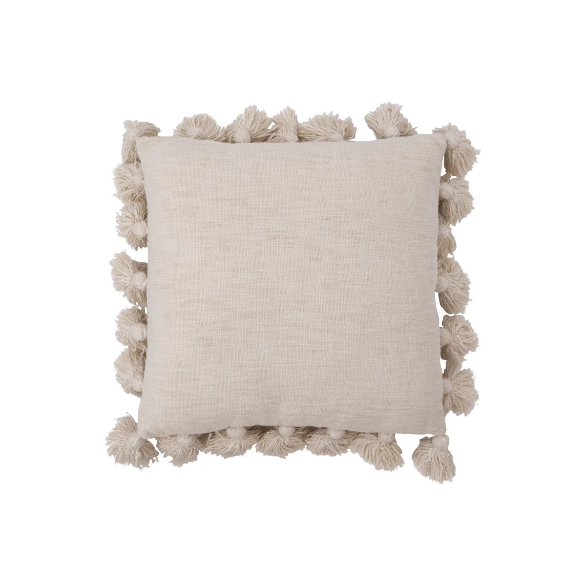 Woven Cotton Slub Pillow with Tassels | Wayfair North America