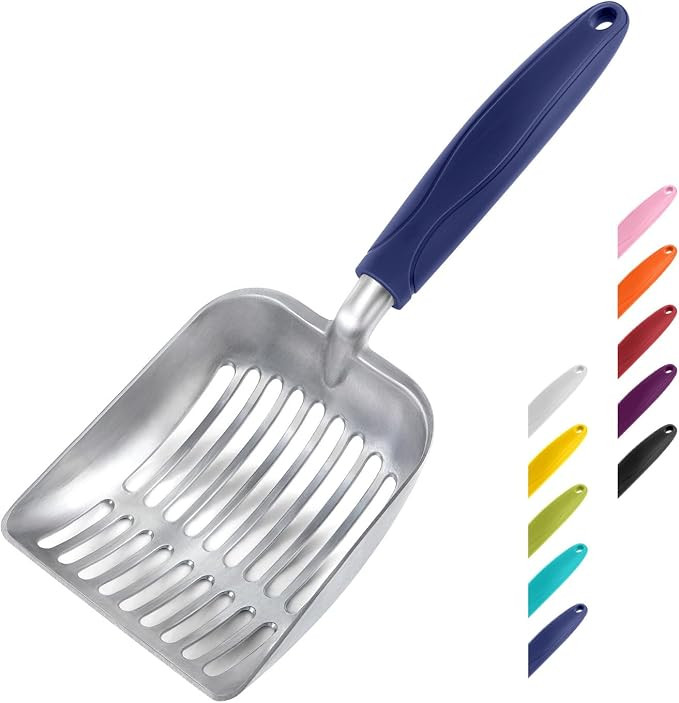 WePet Cat Litter Scoop, Aluminum Alloy Sifter, Kitty Metal Scooper, Deep Shovel, Long Handle, Poo... | Amazon (US)