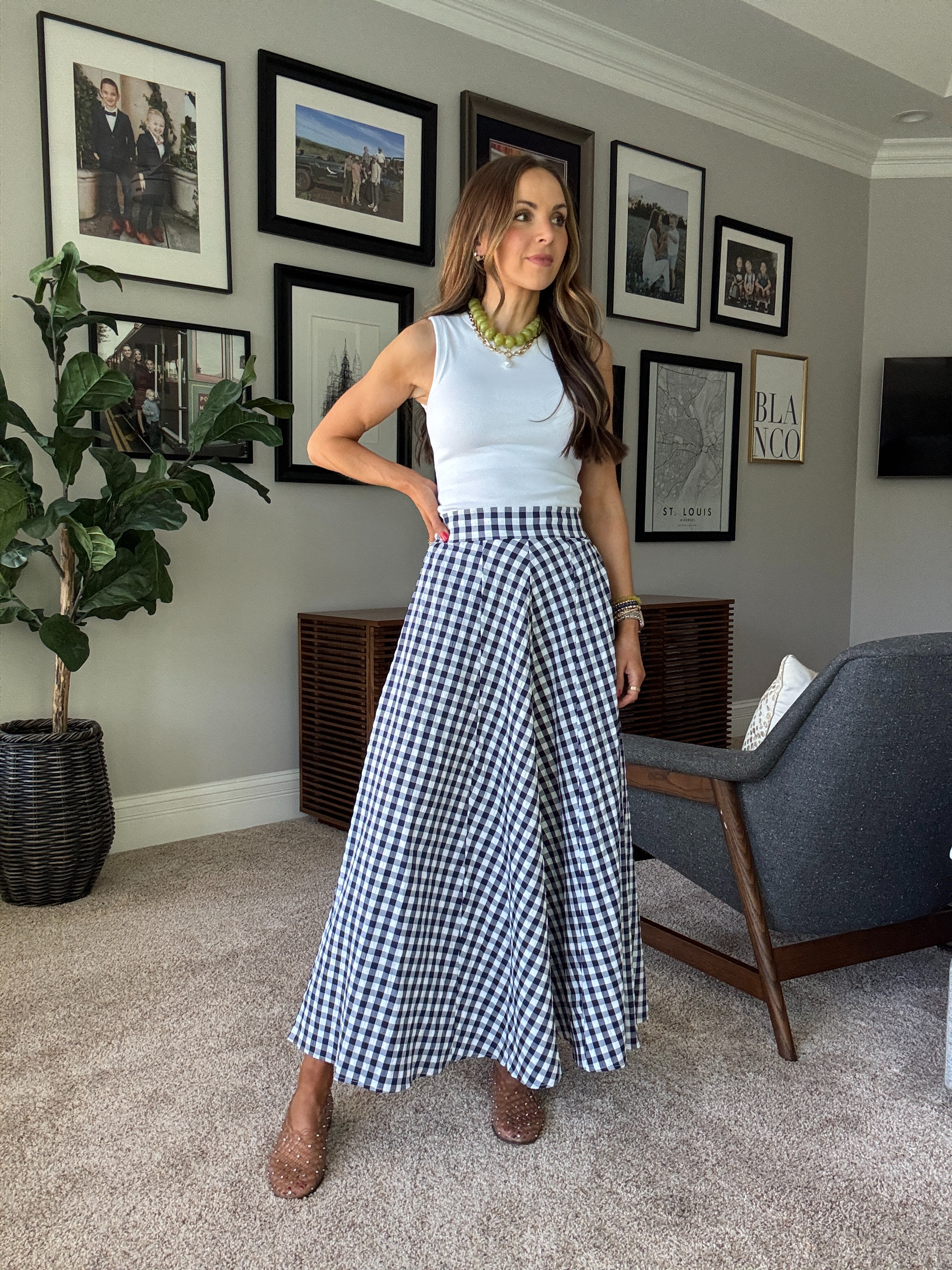 You'll catch me in this gingham skirt all summer! Can you believe it's amazon and under $35!? I am in a small.

#LTKgrwm #LTKootd