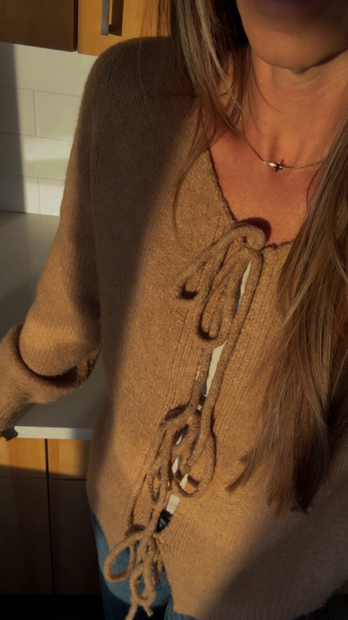 One of my favorite sweaters lately 🤍 The little bow ties in the front are just the sweetest detail — feminine without trying too hard. It gives that soft, put-together look even when the rest of the outfit is super simple.

And the best part? You can flip it around and wear it in reverse 🎀 Ties in the back = totally different vibe. It’s like getting two sweaters in one, and I’m always here for pieces that make getting dressed easier.

Perfect with jeans, trousers, or layered over a dress. Cozy, cute, and actually versatile — a win all around ✨

#LTKootd #LTKWorkwear