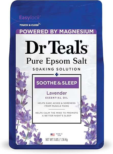 Dr. Teal’s Epsom Salt magnesium Soak 3 Lbs | Amazon (US)