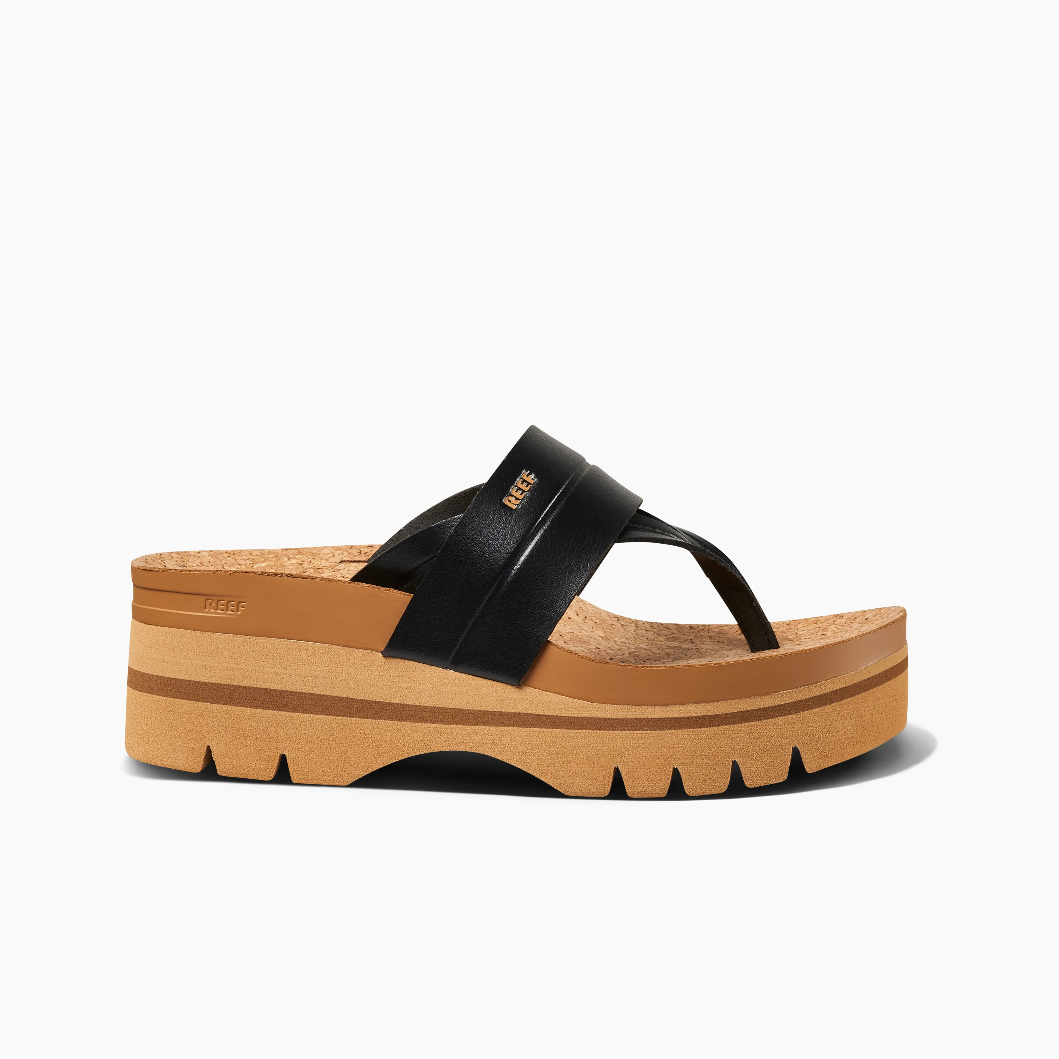 Cushion Vista Higher Lennox: Black/Tan Women's Sandals | REEF® | Reef