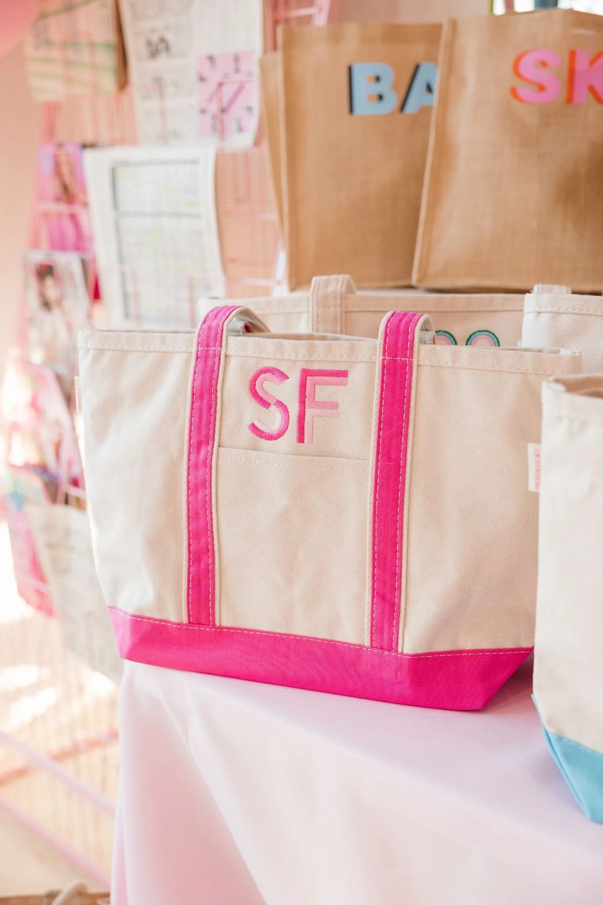 Canvas Tote | Sprinkled With Pink