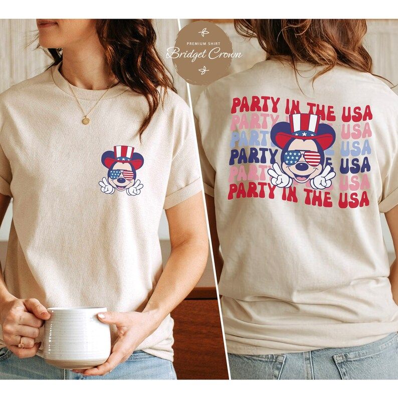 Disney 4th Of July Shirt, Mickey American Shirt, Disney Patriotic Shirt, Disney Shirt, Disney Ind... | Etsy (US)