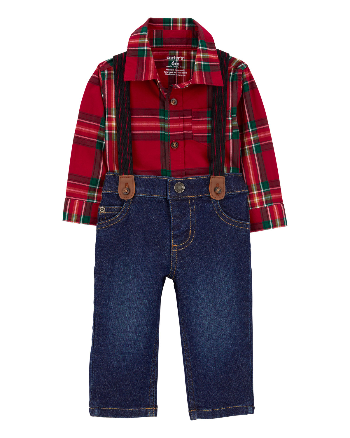 Baby 3-Piece Plaid Dress Me Up Set - Carter's | Carter's | Carter's Inc