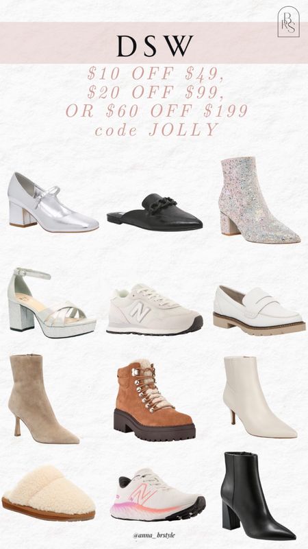 DSW buy more save more code JOLLY, winter boots, booties, silver shoes, loafers, western boots 

#LTKfindsunder100 #LTKfindsunder50