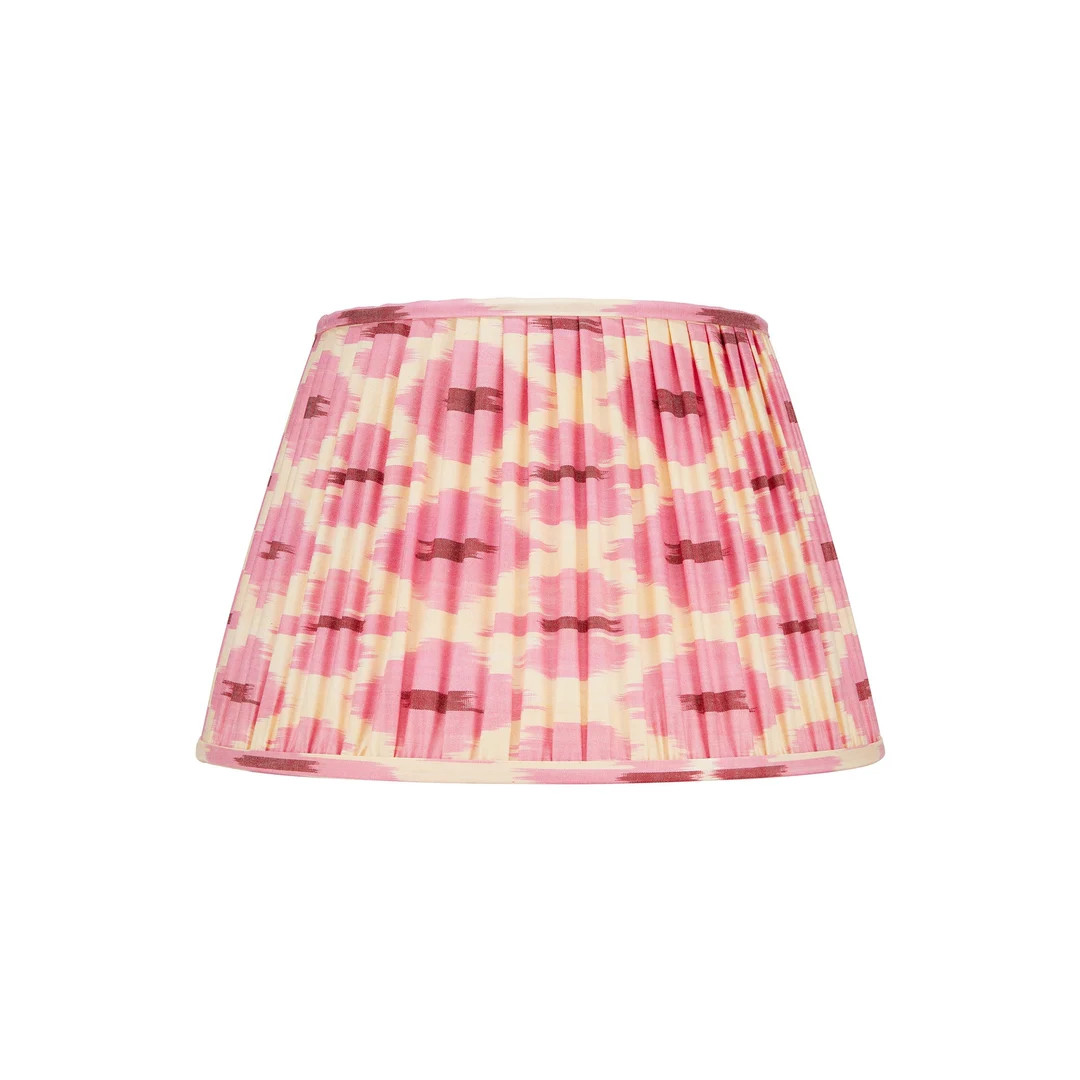 Pink and Cream Ikat Lampshade - Etsy | Etsy (US)