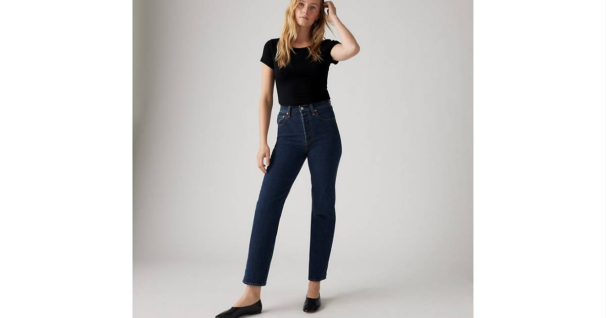 Ribcage Straight Ankle Women's Jeans - Dark Wash | Levi's® US | Levi's US