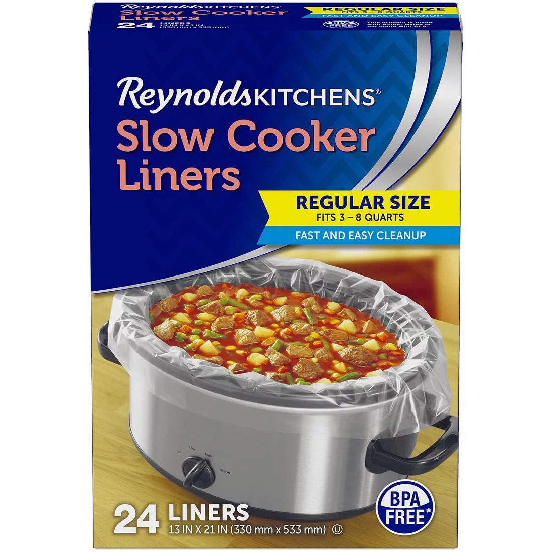Reynolds Kitchens Slow Cooker Liners, Regular Size, 24 ct. - Walmart.com | Walmart (US)
