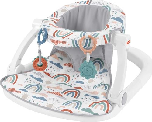 Fisher-Price Portable Baby Chair Sit-Me-Up Floor Seat with Developmental Toys & Machine Washable ... | Amazon (US)
