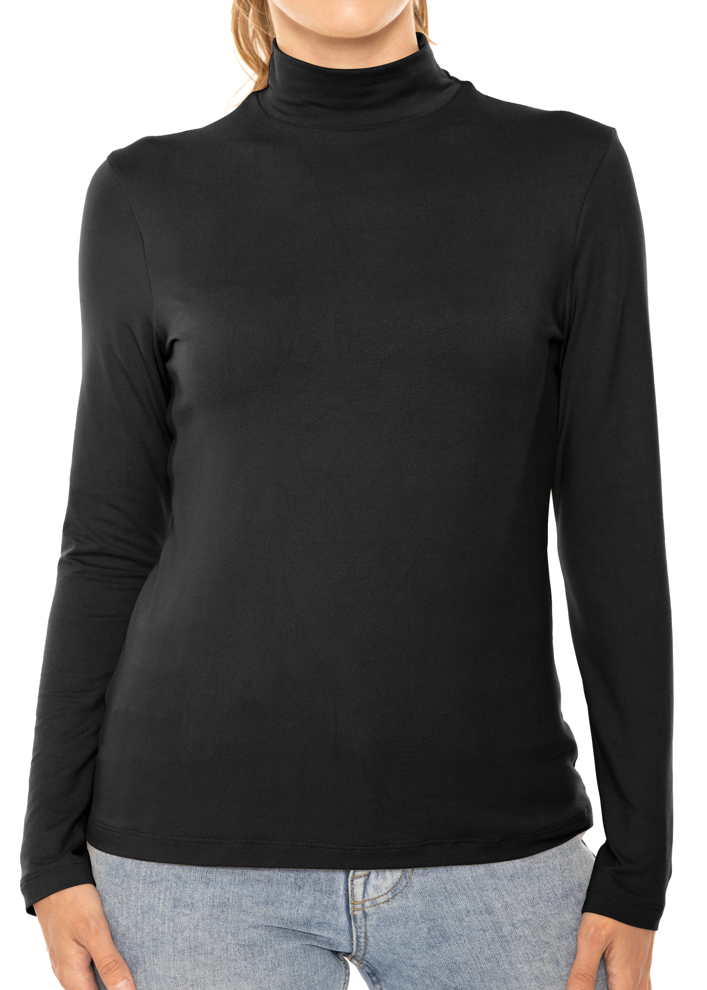 Stretch Is Comfort Women's Plus Oh so Soft Long Sleeve Mock Neck Top | Adult Xlarge-3x | Walmart (US)