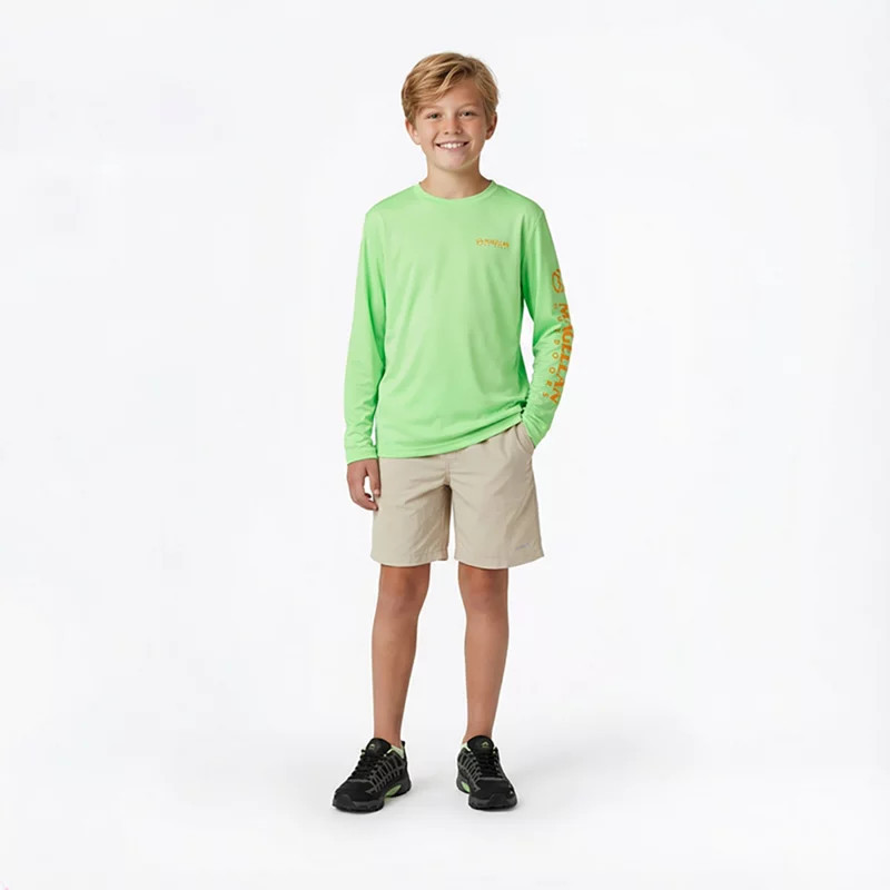 Magellan Outdoors Boys' FishGear Casting Crew Fish Print Long Sleeve T-shirt | Academy Sports + Outdoors