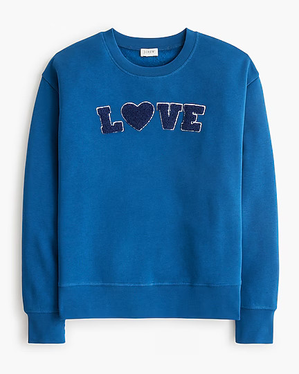 "Love" graphic sweatshirt | J.Crew Factory