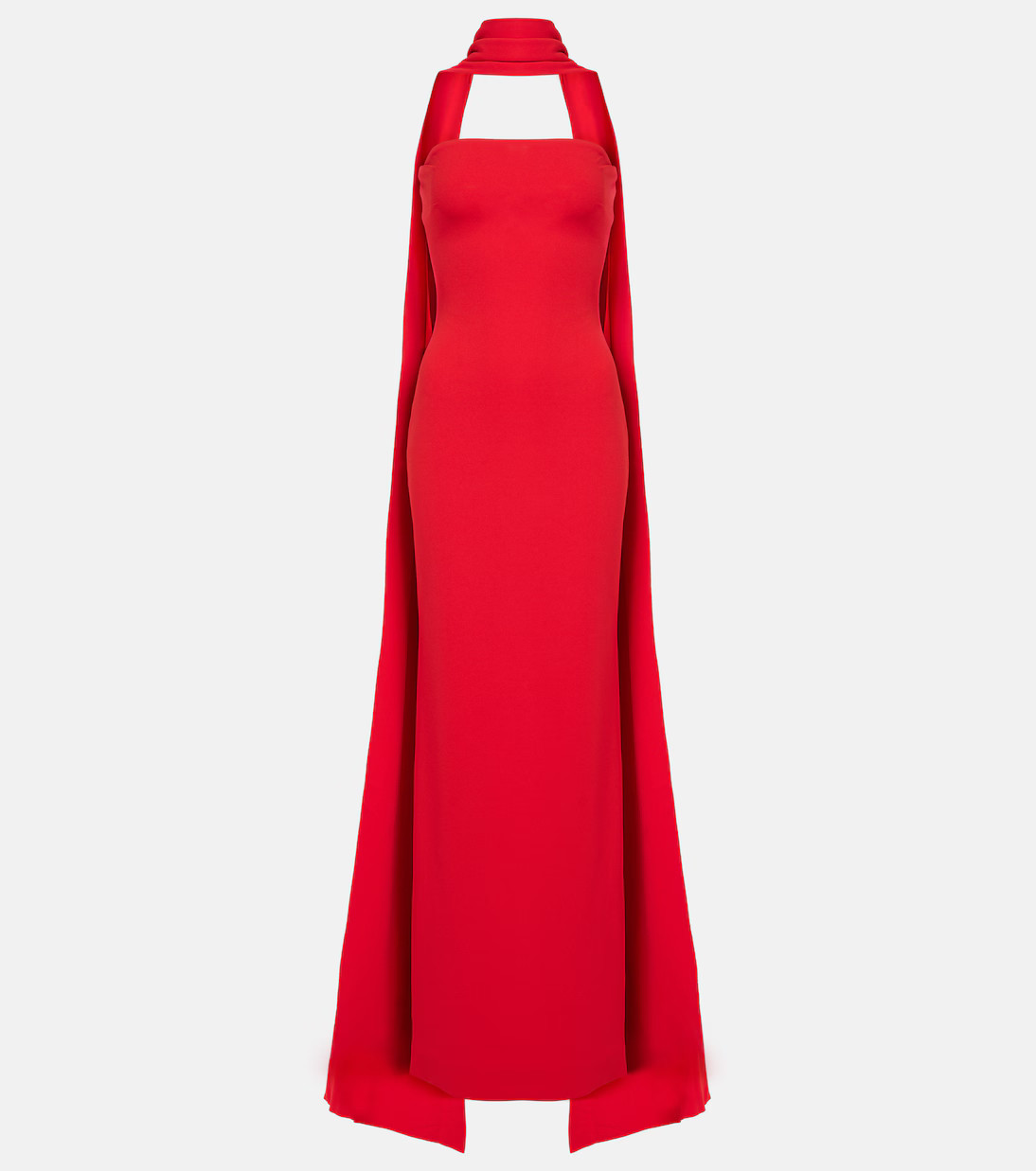Ainhoa scarf-detail crêpe gown | Mytheresa (US/CA)
