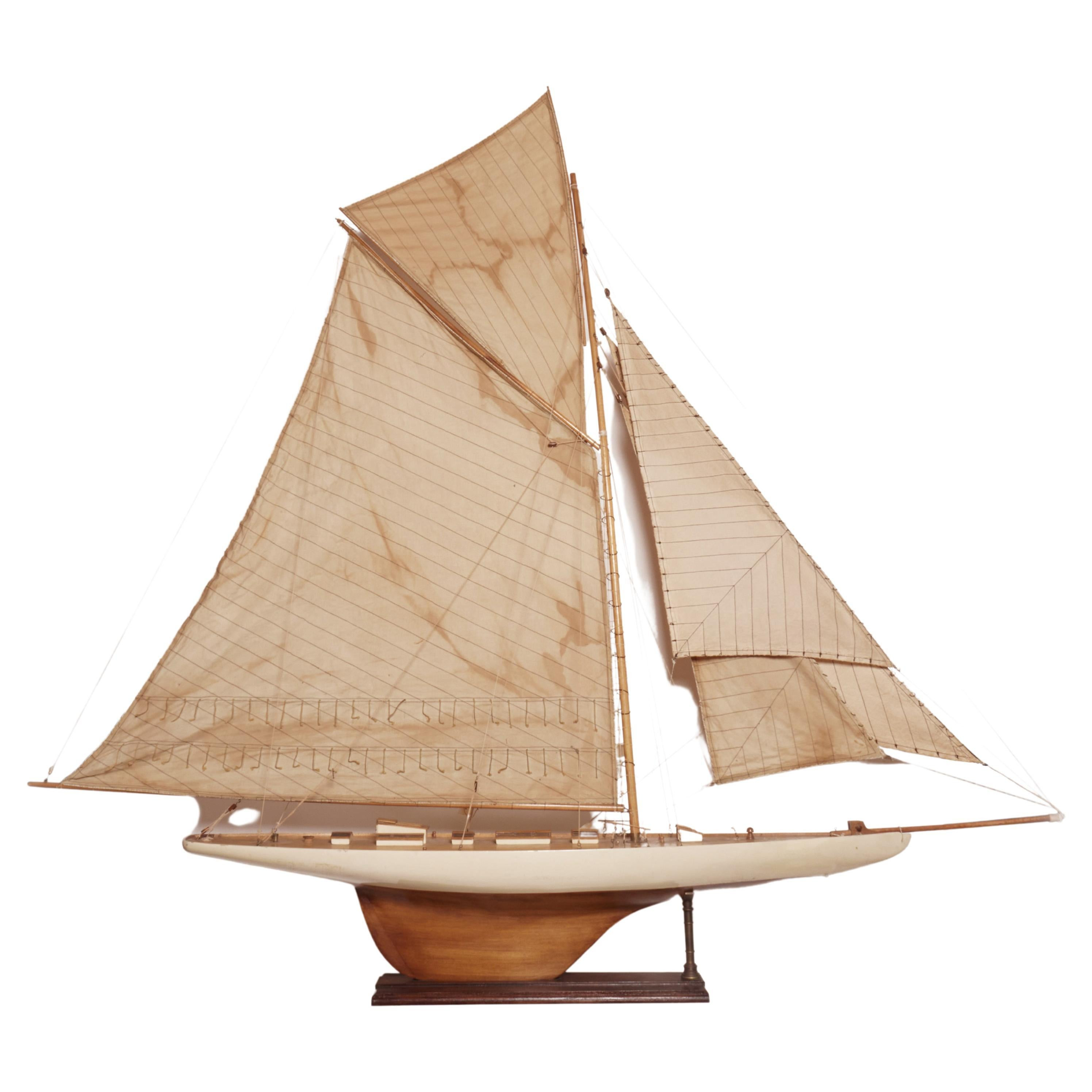 Rare Model of a Sailing Boat, Belgium 1940 | 1stDibs