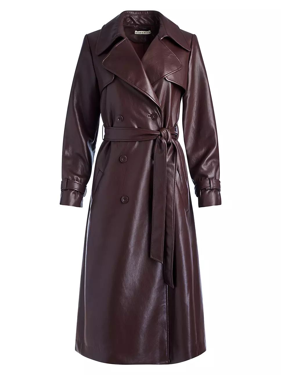 Elicia Vegan Leather Trench Coat | Saks Fifth Avenue