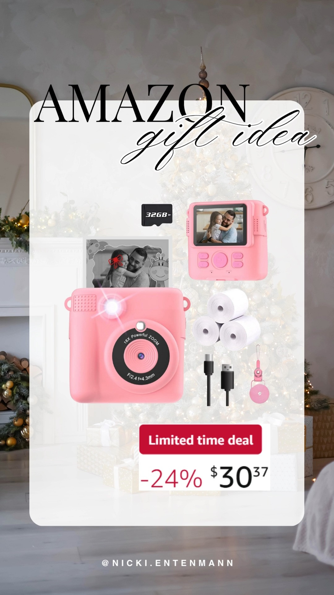 This instant print camera for kids brings cheerful creativity and effortless fun to everyday memories with playful flair. #InstantPrintCamera #KidsCamera #PhotoFun #CreativeKids #MemoryMaker #ToyEssentials #GiftIdeas #FamilyFavorites #PhotographyTools #PlaytimeJoy 📸🎉✨
 

 #LTKGiftGuide #LTKHoliday #LTKKids