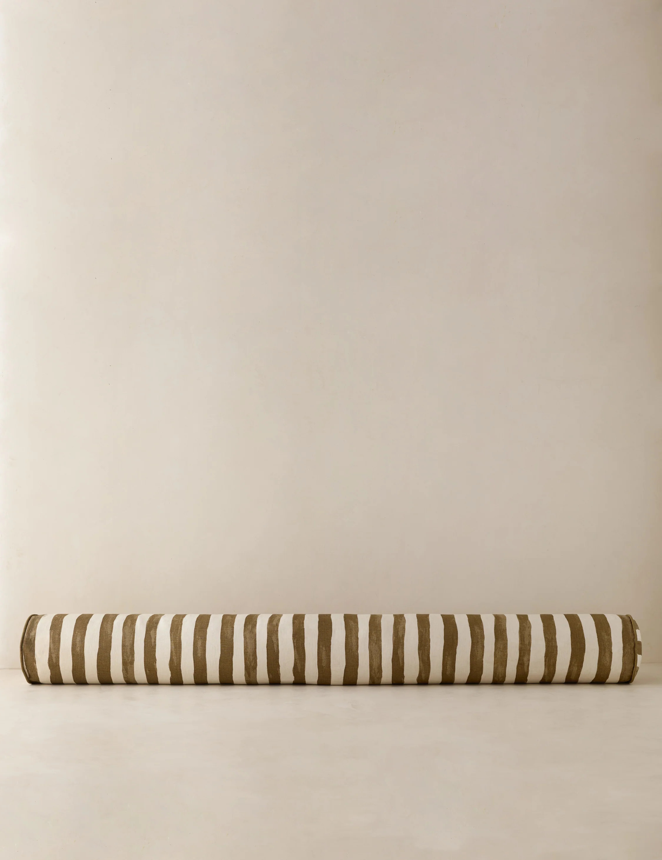 Painterly Stripe Linen Long Bolster Pillow | Lulu and Georgia 