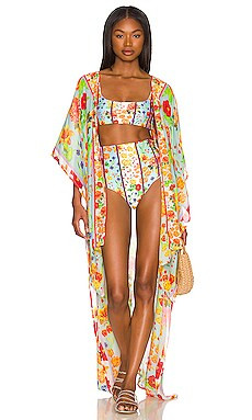 Agua Bendita Dara Bouk Wrap in Blue from Revolve.com | Revolve Clothing (Global)