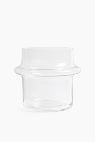 H & M - Wide Tiered Glass Vase - White | H&M (US + CA)