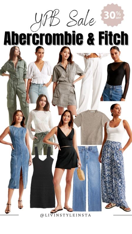 Abercrombie new arrivals on sale + an additional 20% off with code YPBAF

Jumpsuit, casual dresses, jeans, bodysuit, sweater, resort wear, travel outfits, jean dress, linen skort, blouse, dress, cover ups
