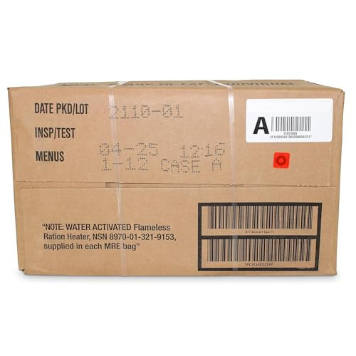 Wornick, Sopakco, Ameriqual MRE Meals Ready to Eat, Inspection 2025, 2026 or Better, Emergency Food Supply, Survival Camping Outdoor 12 Pack(Random Case (A or B), 1, Count) | Amazon (US)