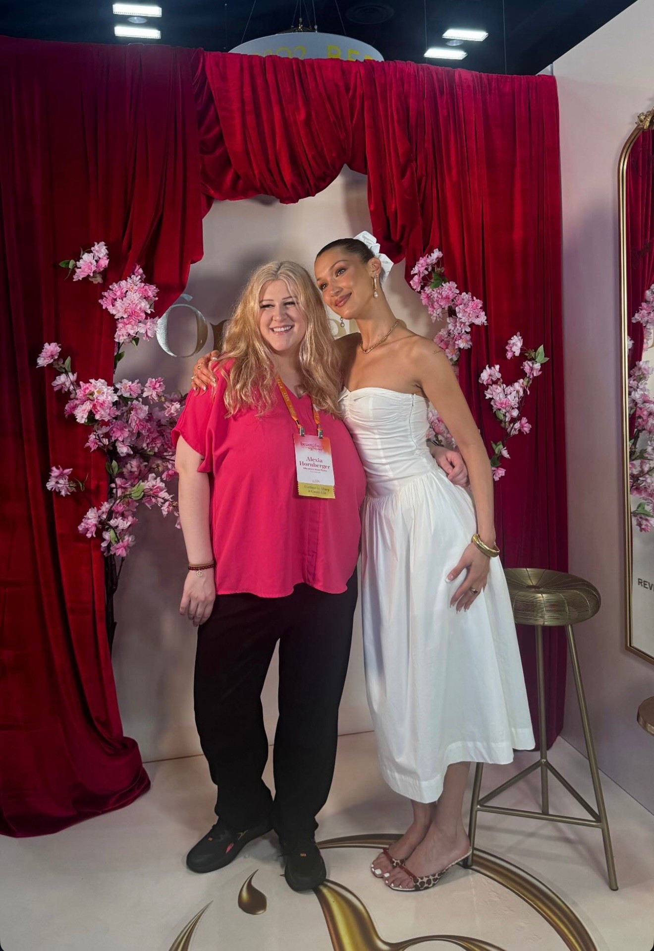 Bella Hadid was spotted at the Ulta Beauty World event looking angelic in a Frankies Bikinis strapless midi dress. She also wore pearl drop earrings from Missoma. #bellahadid #bellahadidstyle #bellahadidoutfits #bellahadidfashion #hadidscloset #getthelook

#LTKdresses #LTKstyletip