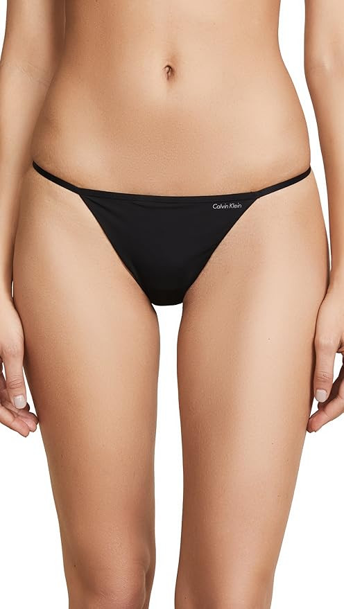 Calvin Klein Women's Sleek String Thong Panty | Amazon (US)