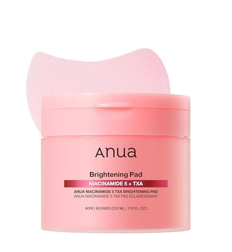 Anua Niacinamide 5 TXA Toner Pads – Hydrating Facial Pad for Even-Looking Skin Tone & Daily Radiance Care, Glow up Under-Eye with Tranexamic Acid, Korean Skin Care (210ml, 60 Pads) | Amazon (US)