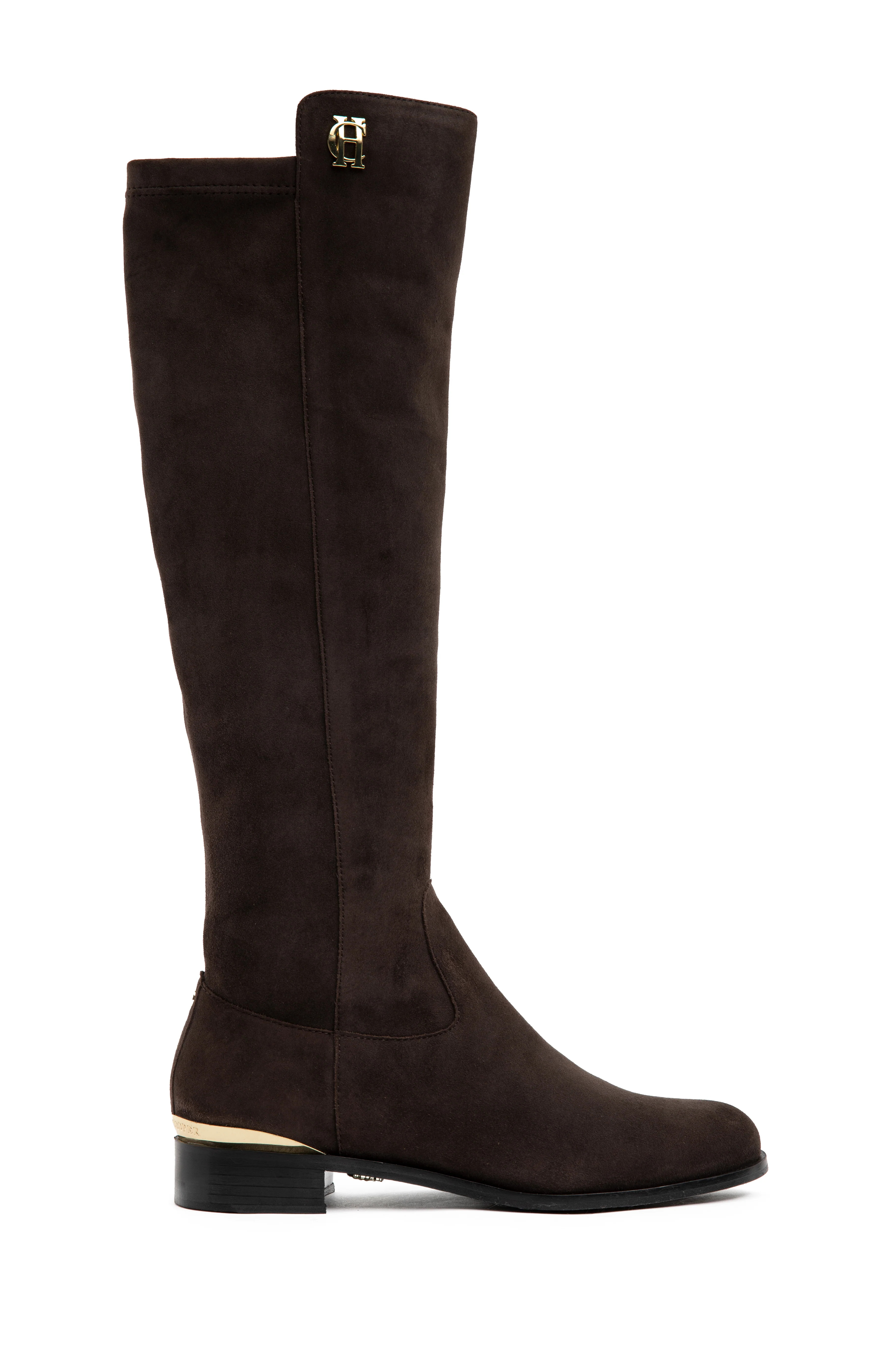 Albany Knee Boot (Chocolate Suede) | Holland Cooper