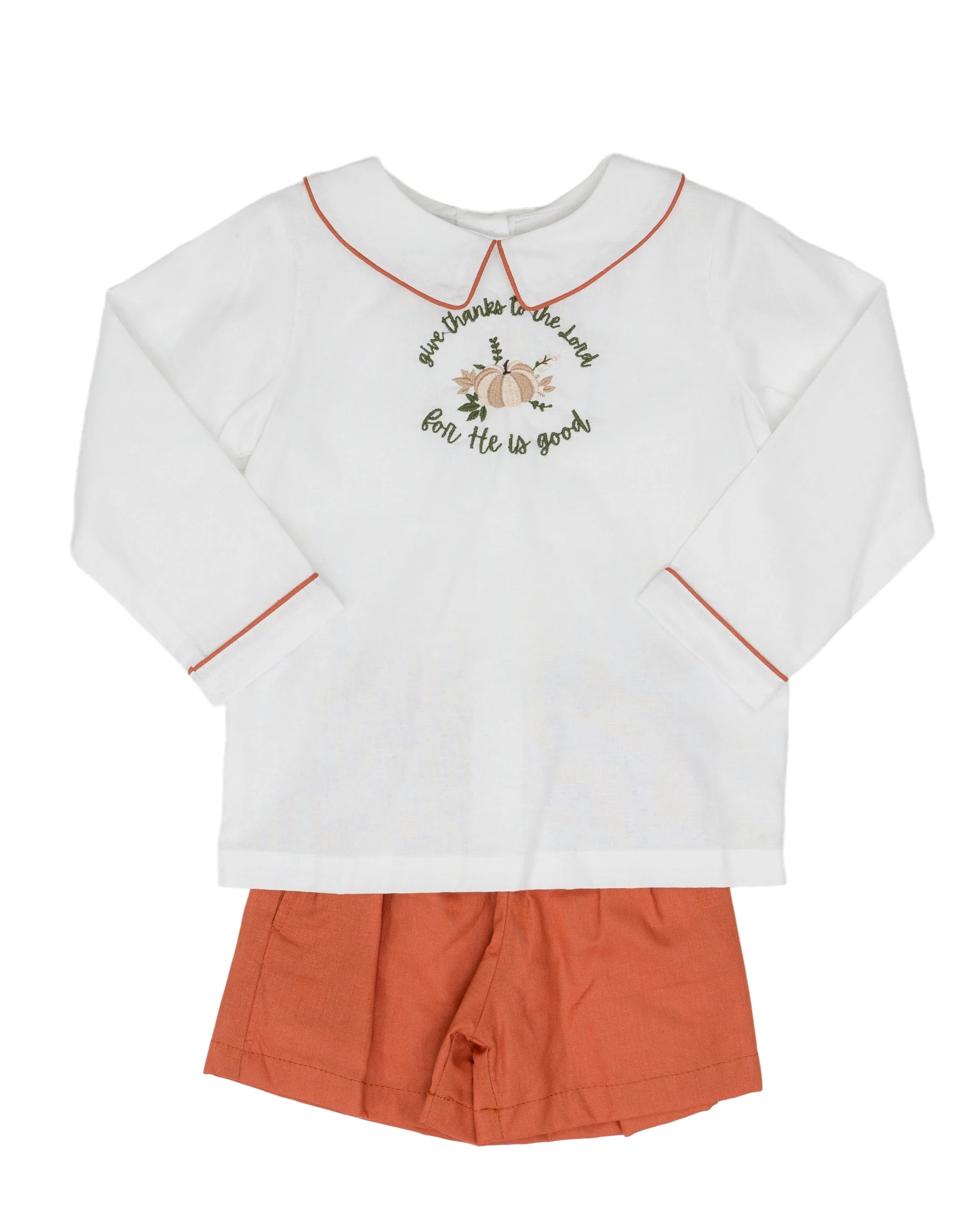 Browning "He Is Good" Orange Short Set | The Oaks Apparel Company