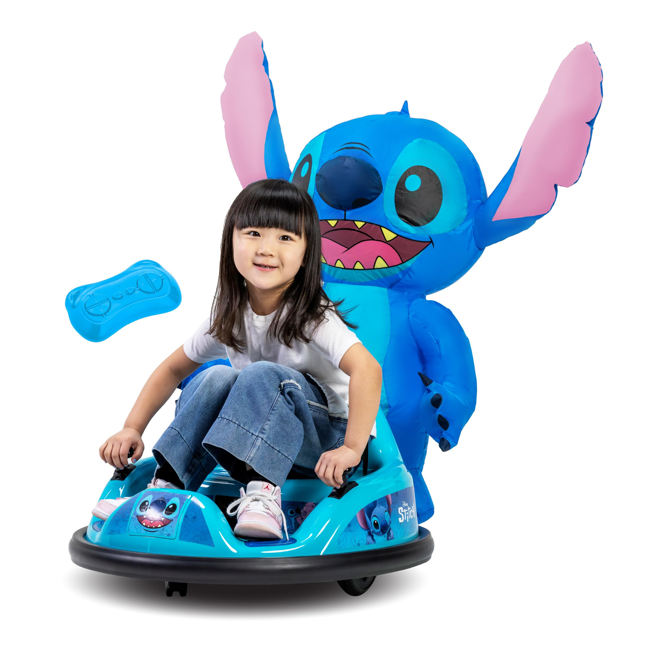 6V Stitch Toys Kids Bumper Car - Kids Electric Ride On Car, Toddler Toy, Auto-Inflated, Parent Re... | Amazon (US)