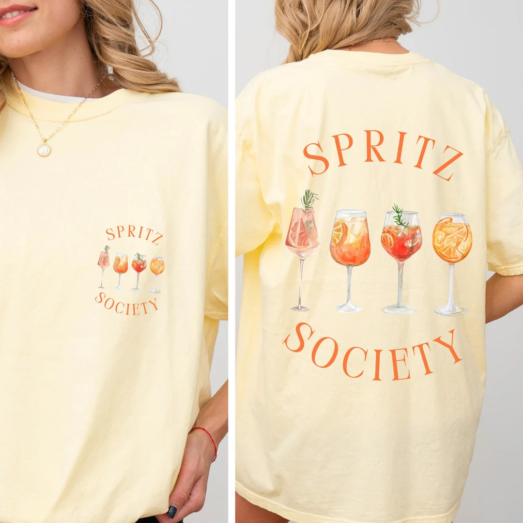 Aperol Spritz Shirt, Aperol Spritz Society, Social Club Shirt, Aperol Spritz Bachelorette, Campar... | Etsy (US)