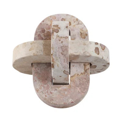 Pompano Medium Marble And Stone Knot, Beige | Wayfair North America