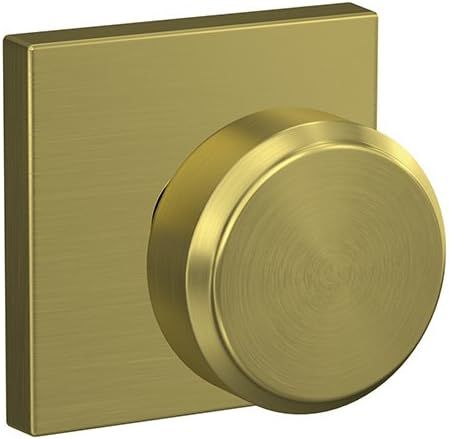 Schlage Custom FC21 BWE 608 COL Bowery Knob with Collins Trim Hall-Closet and Bed-Bath Lock, Sati... | Amazon (US)