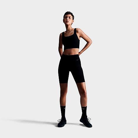Nike Women's Alate Ellipse Medium-Support Padded Longline Sports Bra in Black/Sail Size: XL | Finish Line (US)
