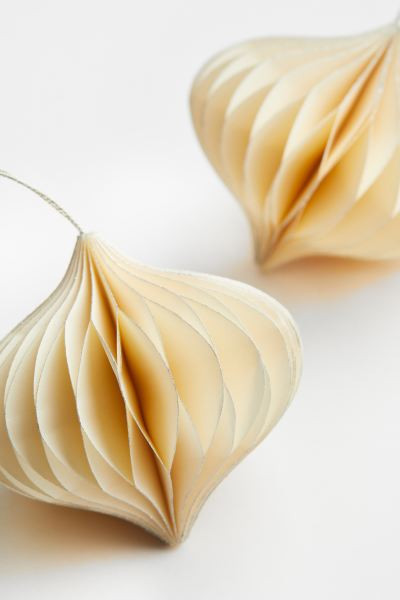 2-pack Christmas Ornaments - White - Home All | H&M US | H&M (US + CA)