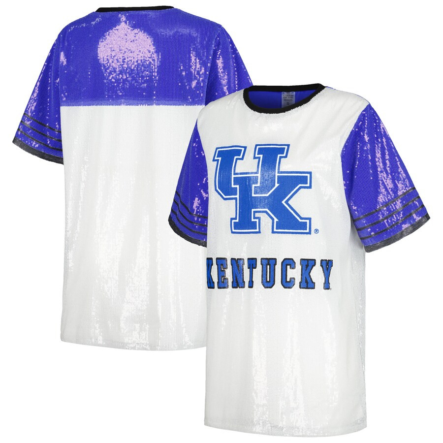 Kentucky Wildcats Gameday Couture Women's Chic Full Sequin Jersey Dress - White | Fanatics