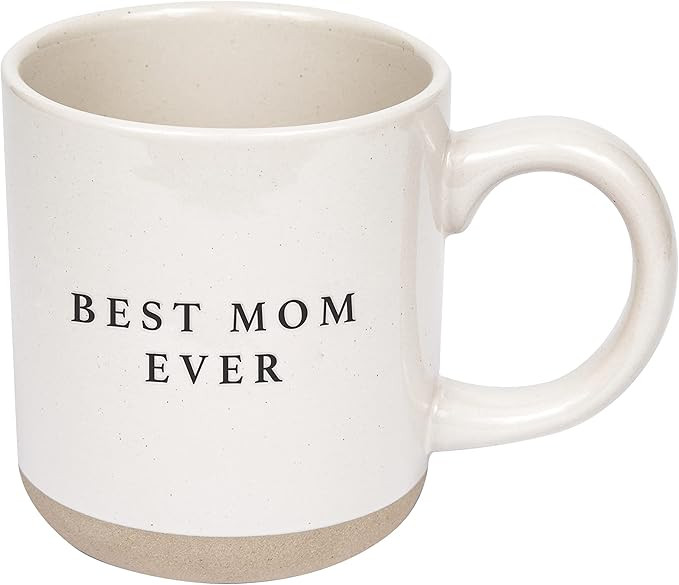 Sweet Water Decor Best Mom Ever Stoneware Coffee Mugs - 14Oz Cute Coffee Mugs for Hot and Cold Dr... | Amazon (US)