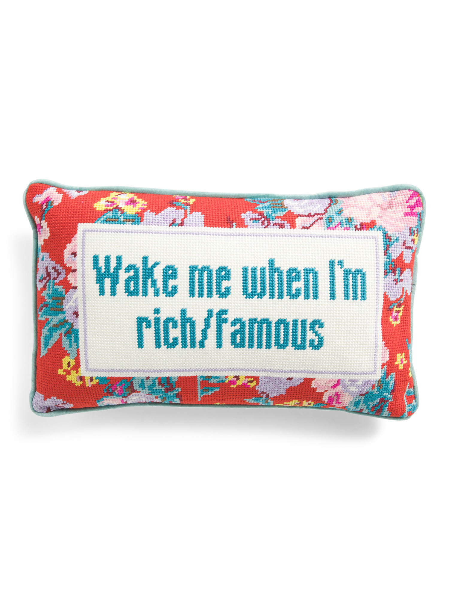 9x15 Rich And Famous Needlepoint Pillow | Throw Pillows | Marshalls | Marshalls