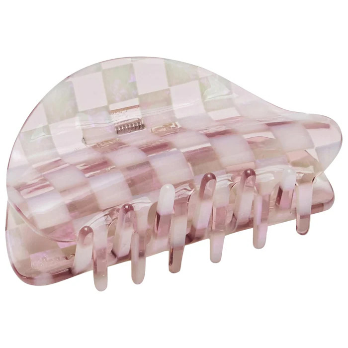 Medium Checker Claw Clip in Smoky Quartz | Sephora (US)