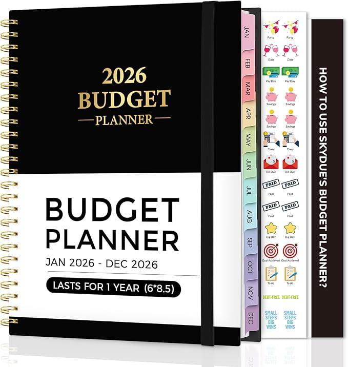 2026 Budget Planner, January 2026 - December 2026, Monthly Budget Book with Expense Tracker Noteb... | Amazon (US)