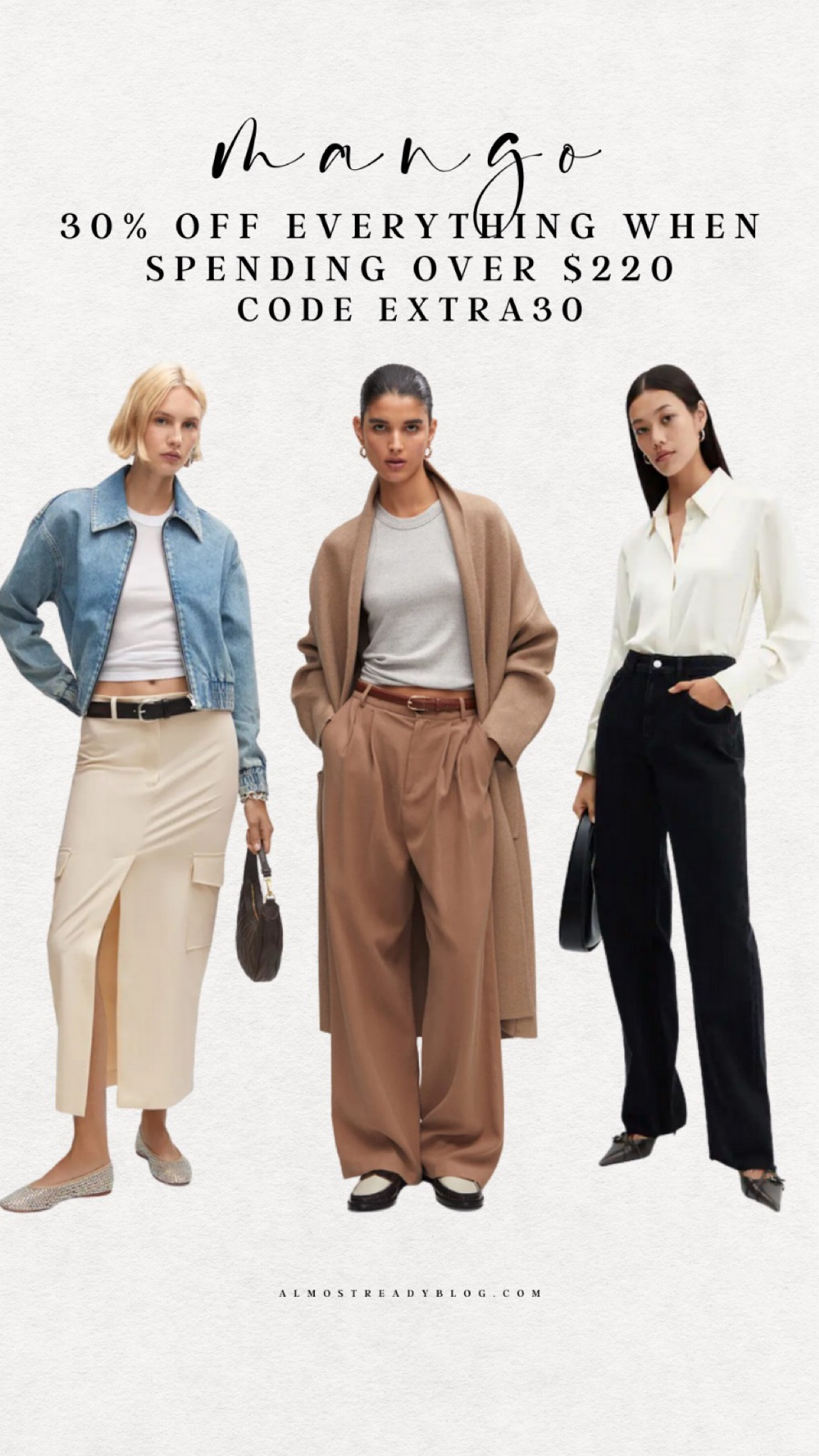 Mango 30% off everything when spending over $220 code EXTRA30 fall coat coatigan long cardigan denim jacket fall staples 

#LTKfindsunder100 #LTKsalealert #LTKfindsunder50