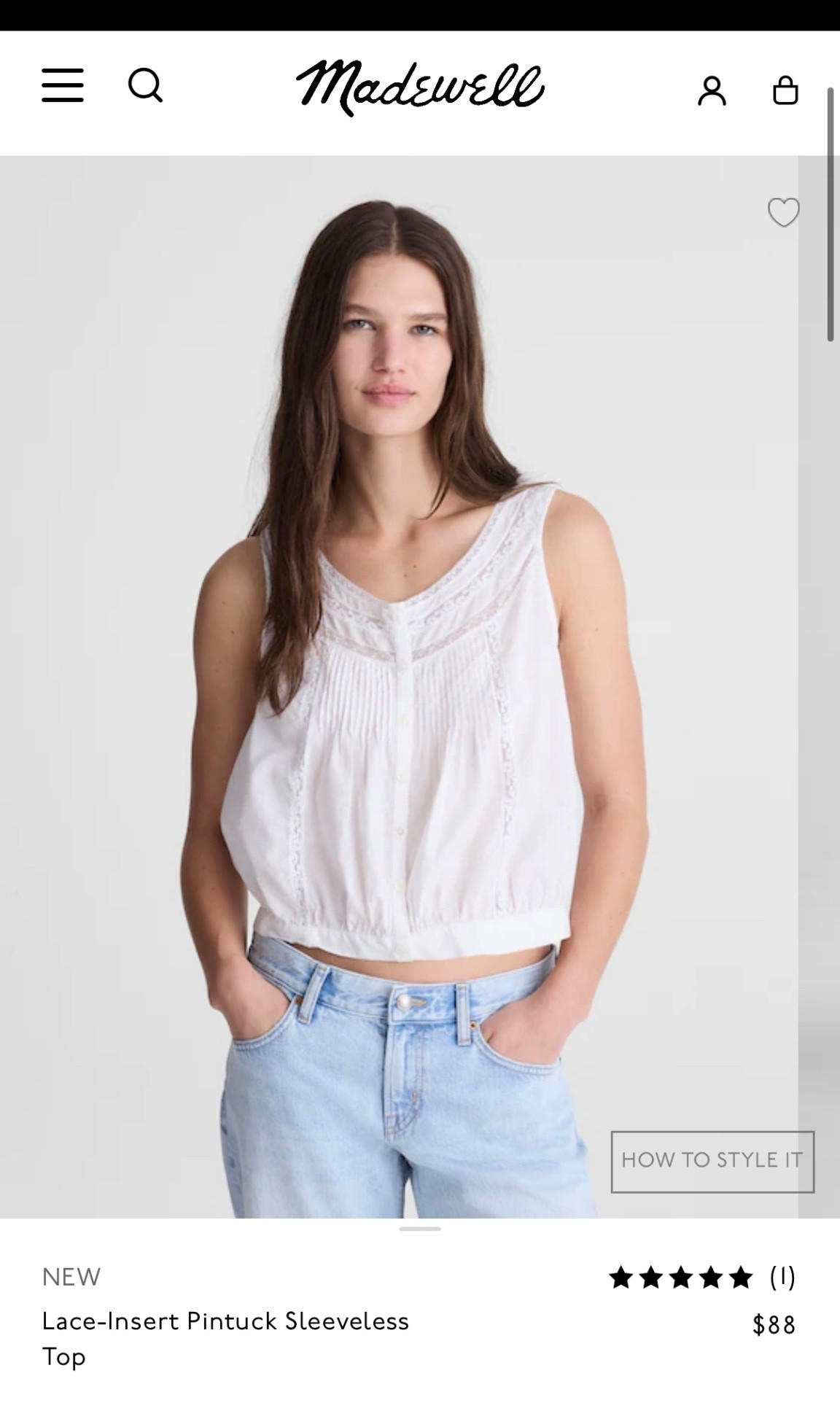 Love this white top from Madewell!