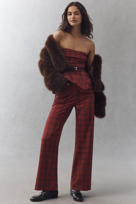 The Colette Full-Length Tartan Plaid Pants by Maeve | Anthropologie (US)