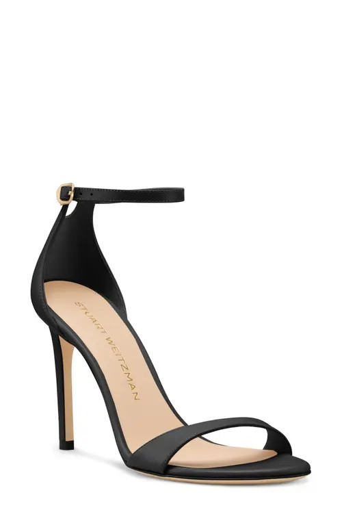 Stuart Weitzman Nudist II Sandal in Black at Nordstrom, Size 8.5 | Nordstrom