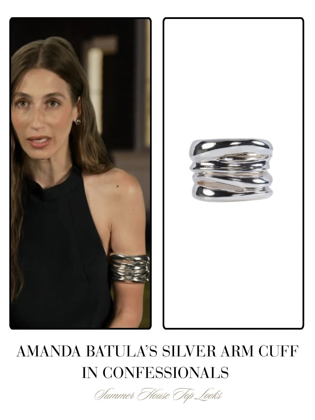 Amanda Batula’s Silver Arm Cuff in Confessionals 