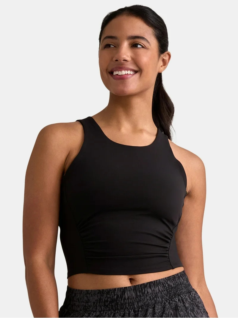Avia Women's SoftSculpt Ruched Sports Bra, Sizes XS-XXXL - Walmart.com | Walmart (US)